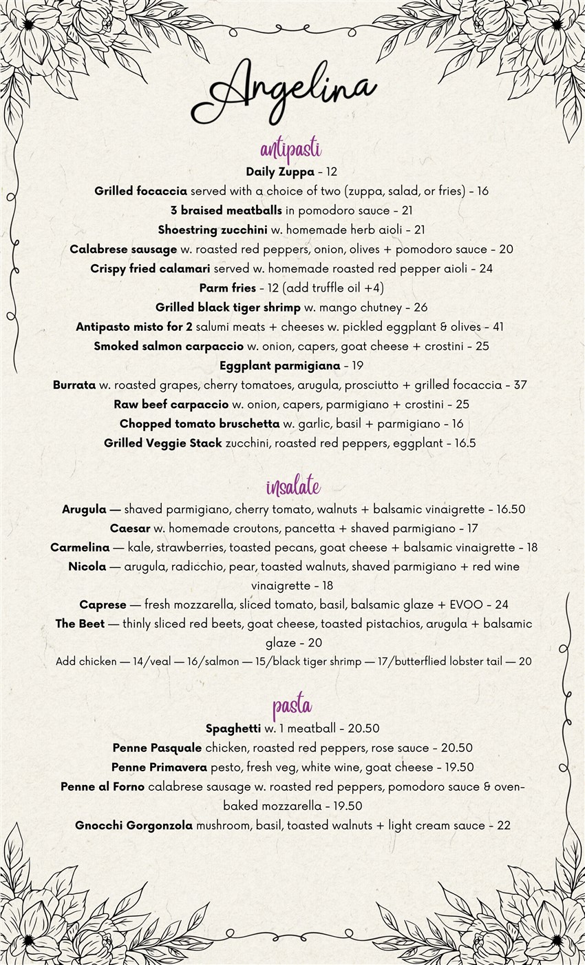 Lunch Menu